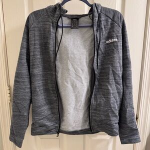 Adidas Xpressive Charcoal Gray Hooded Jacket